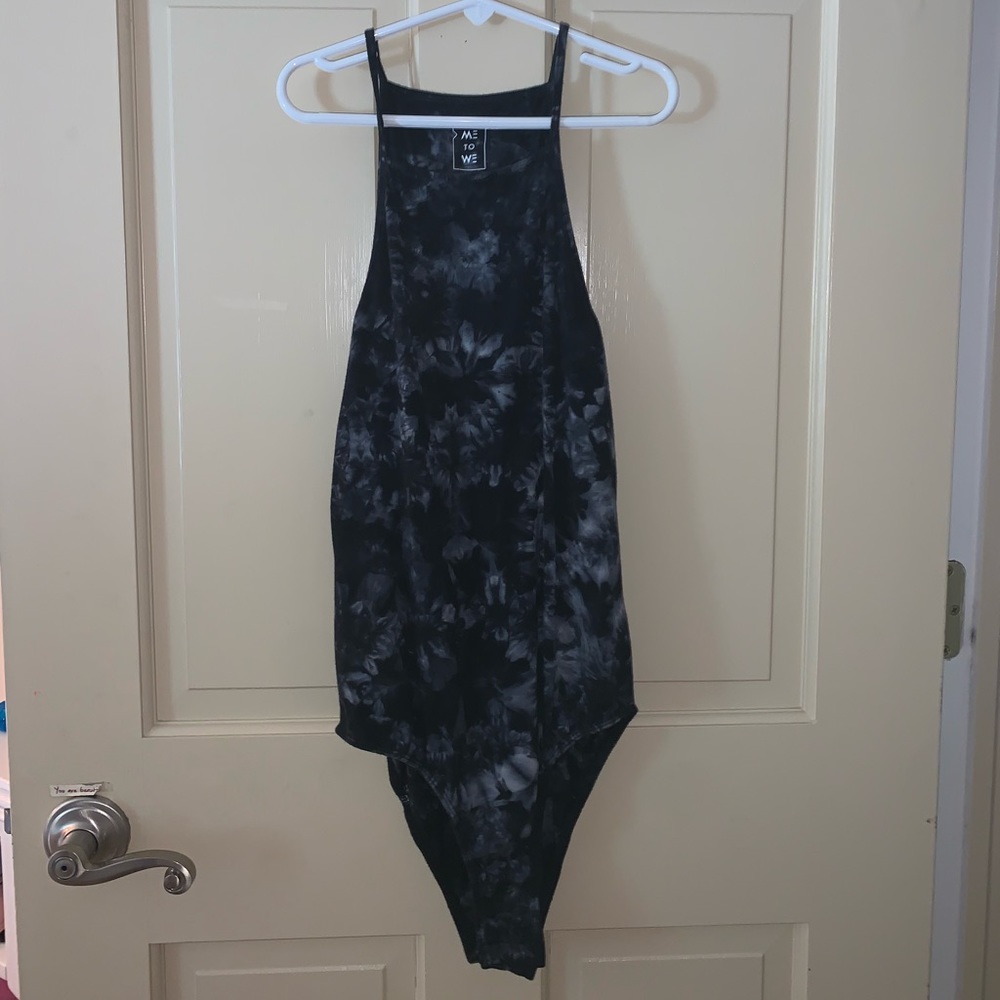 NWOT Tie Die Halter Top Body Suit!
